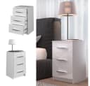 Vicco Nachtschrank Irma Weiß Hochglanz mit Schublade Bild 4