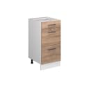 Vicco Unterschrank R-Line Schubladenunterschrank Weiß Sonoma 40 cm Bild 3