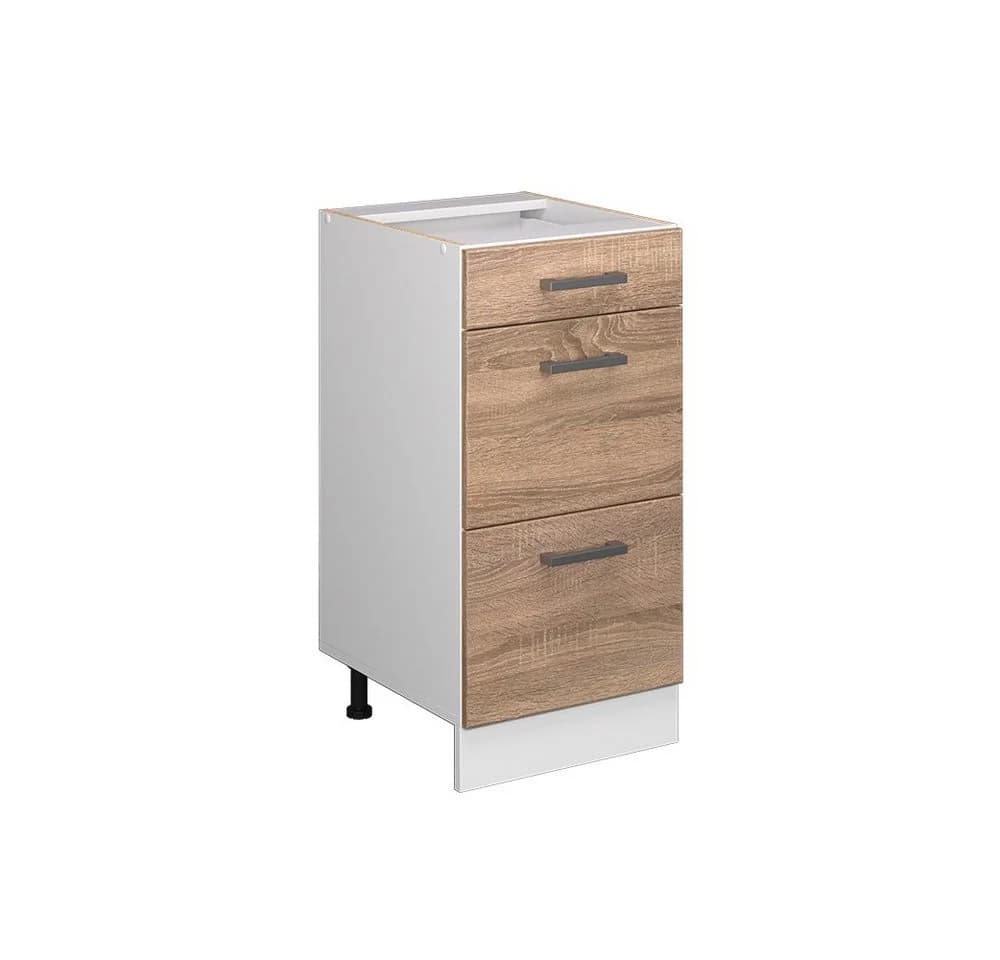 Vicco Unterschrank R-Line Schubladenunterschrank Weiß Sonoma 40 cm - Bild 3