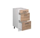 Vicco Unterschrank R-Line Schubladenunterschrank Weiß Sonoma 40 cm Bild 5