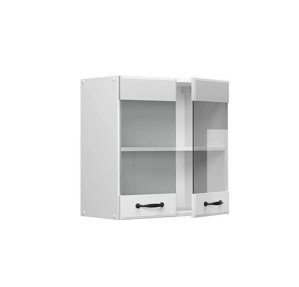Vicco Hängeglasschrank Küchenschrank R-Line Landhaus Weiß - Bild 5