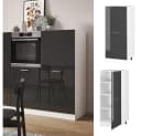 Vicco Hochschrank R-Line Anthrazit Hochglanz Weiß 60 cm Bild 2