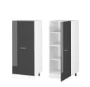 Vicco Hochschrank R-Line Anthrazit Hochglanz Weiß 60 cm Bild 5