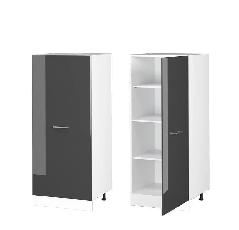Vicco Hochschrank R-Line Anthrazit Hochglanz Weiß 60 cm - Bild 5