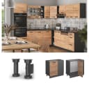 Vicco Eckunterschrank R-Line Goldkraft Eiche/Anthrazit Bild 4