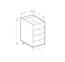 Vicco R-Line Unterschrank Anthrazit 20 cm Küchenregal Bild 2