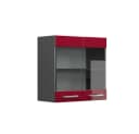 Vicco Glashängeschrank R-Line Rot Hochglanz/Anthrazit 60 cm Bild 3