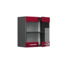 Vicco Glashängeschrank R-Line Rot Hochglanz/Anthrazit 60 cm Bild 5