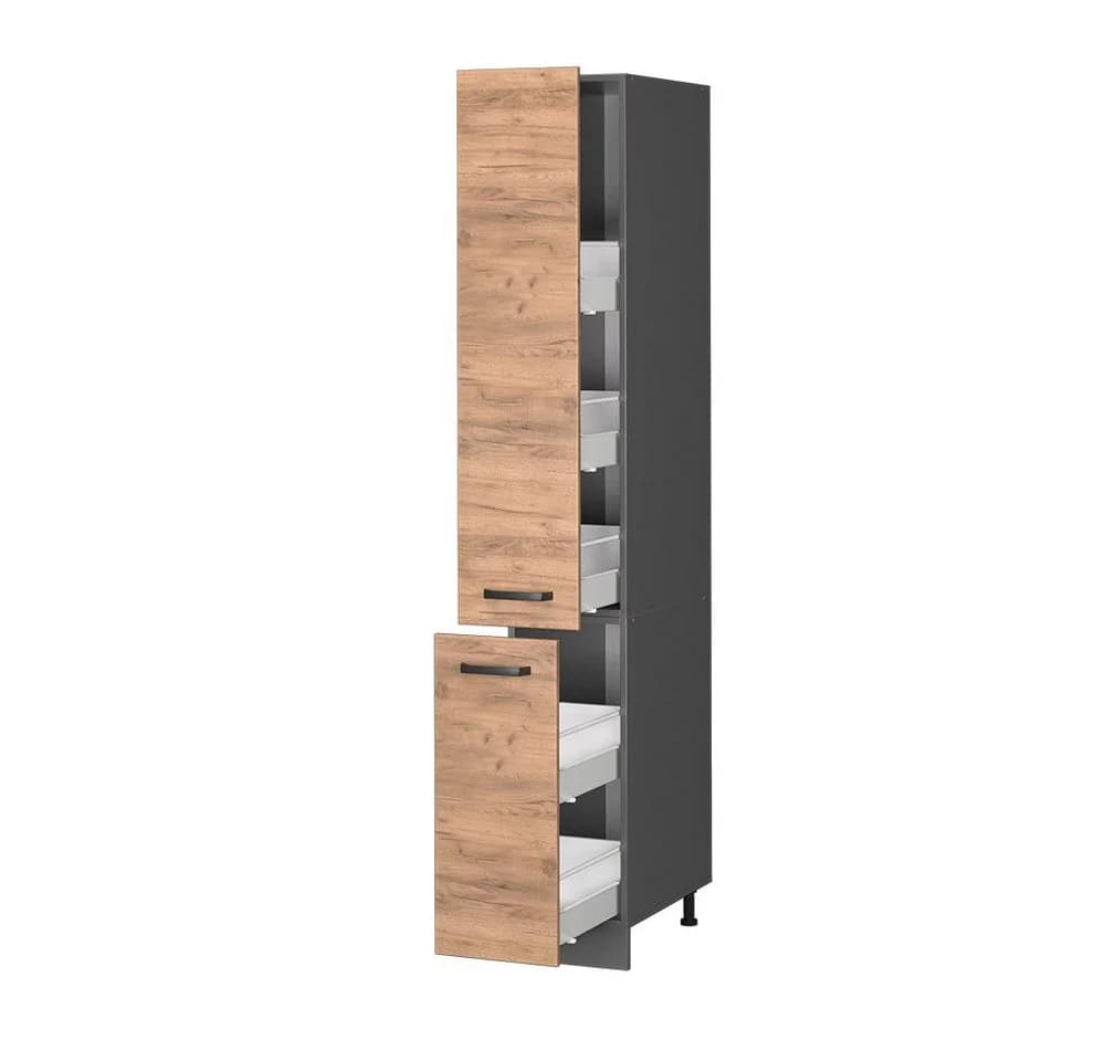Vicco Apothekerhochschrank R-Line Anthrazit Eiche Hochschrank - Bild 5