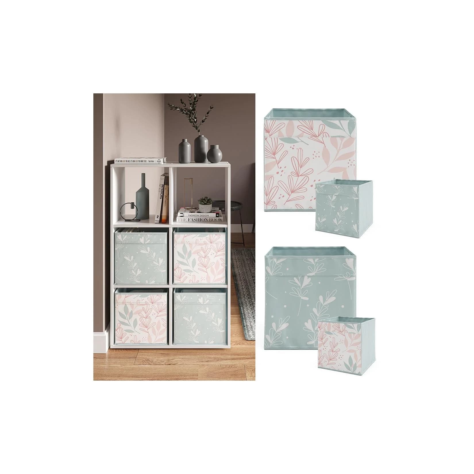 Vicco Raumteiler Würfelregal Weiß 6 Fächer Modernes Standregal