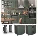 Vicco Spülenunterschrank Fame-Line Grün-Gold Landhaus 80 cm Bild 5