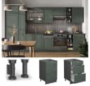 Vicco Fame-Line Küchenunterschrank Grün-Gold Landhaus 50 cm Bild 5