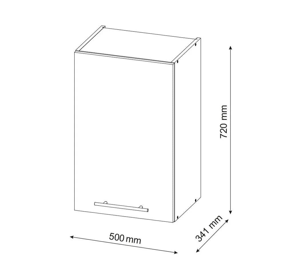 Vicco Hängeschrank Fame-Line Grün-Gold Landhaus Anthrazit 50 cm - Bild 4