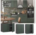 Vicco Hängeschrank Fame-Line Grün-Gold Landhaus 60 cm Bild 2