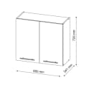 Vicco Hängeschrank Fame-Line Grün-Gold Landhaus 60 cm Bild 4