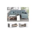 Vicco Couchtisch Fabien Weiß Sonoma Modern mit Schublade Bild 1