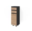 Vicco Midischrank Badschrank Anthrazit Eiche Modern J-Shape Bild 3