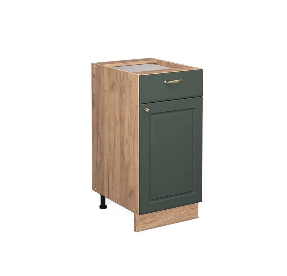 Vicco Unterschrank Fame-Line Grün-Gold Landhaus 40 cm mit Soft-Close - Bild 3