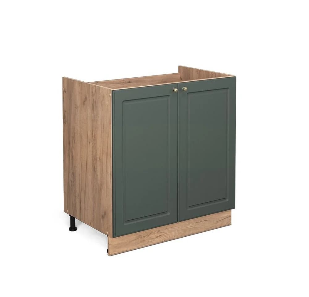 Vicco Spülenunterschrank Fame-Line Grün-Gold Landhaus 80 cm - Bild 3