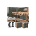 Vicco Schubunterschrank Fame-Line Eiche Grün-Gold Landhaus 80 cm Bild 1