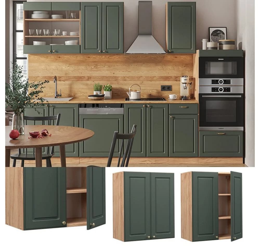 Vicco Hängeschrank Fame-Line Grün-Gold Landhaus 60 cm - Bild 2