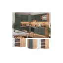 Vicco Eckhängeschrank Fame-Line Grün-Gold Landhaus MDF Bild 1