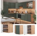 Vicco Eckhängeschrank Fame-Line Grün-Gold Landhaus MDF Bild 2