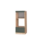 Vicco Mikrowellenschrank Fame-Line Grün-Gold Landhaus 60 cm Bild 3