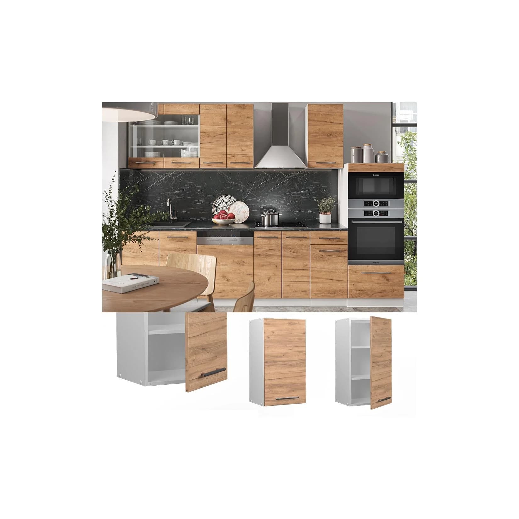 Vicco Hängeschrank Weiß Eiche Modern mit Softclose