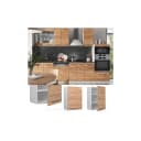 Vicco Hängeschrank Fame-Line Weiß Goldkraft Eiche Modern Bild 1