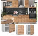Vicco Hängeschrank Fame-Line Weiß Goldkraft Eiche Modern Bild 2