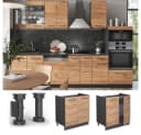 Vicco Spülenunterschrank Fame-Line Anthrazit Eiche 80 cm Bild 5