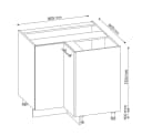 Vicco Eckunterschrank Fame-Line Anthrazit Eiche Modern Bild 2