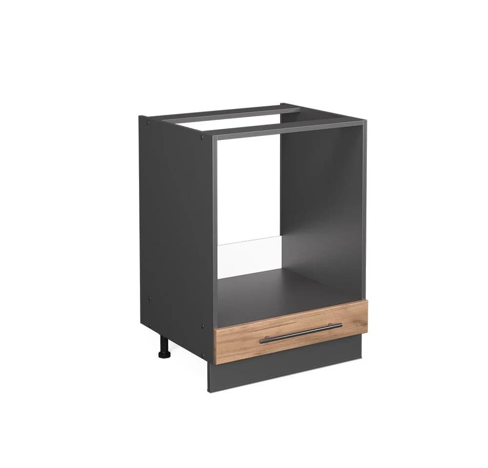 Vicco Herdumbauschrank Fame-Line Goldkraft Eiche/Anthrazit 60 cm - Bild 3