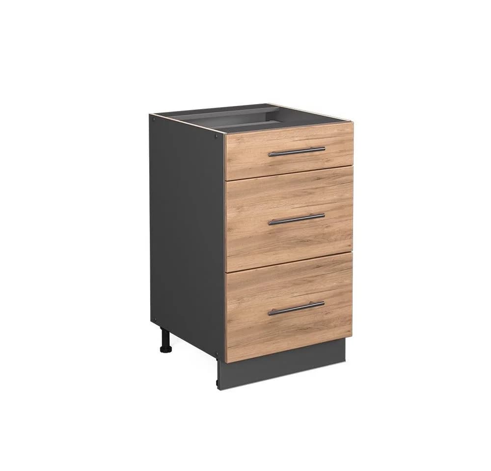 Vicco Fame-Line Küchenunterschrank Anthrazit Eiche 50 cm - Bild 3