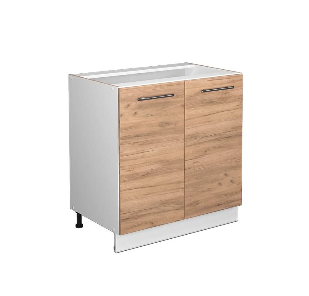 Vicco Unterschrank Fame-Line Weiß Eiche 80 cm mit Softclose - Bild 3
