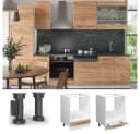 Vicco Herdumbauschrank Fame-Line Weiß Eiche Modern 60 cm Bild 5