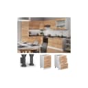 Vicco Unterschrank Fame-Line Weiß Eiche 50 cm Küche Bild 1