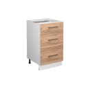 Vicco Unterschrank Fame-Line Weiß Eiche 50 cm Küche Bild 3
