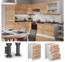 Vicco Unterschrank Fame-Line Weiß Eiche 50 cm Küche Bild 5