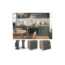 Vicco Küchenunterschrank Fame-Line Grün-Gold Landhaus 80cm Bild 1