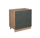 Vicco Küchenunterschrank Fame-Line Grün-Gold Landhaus 80cm Bild 3