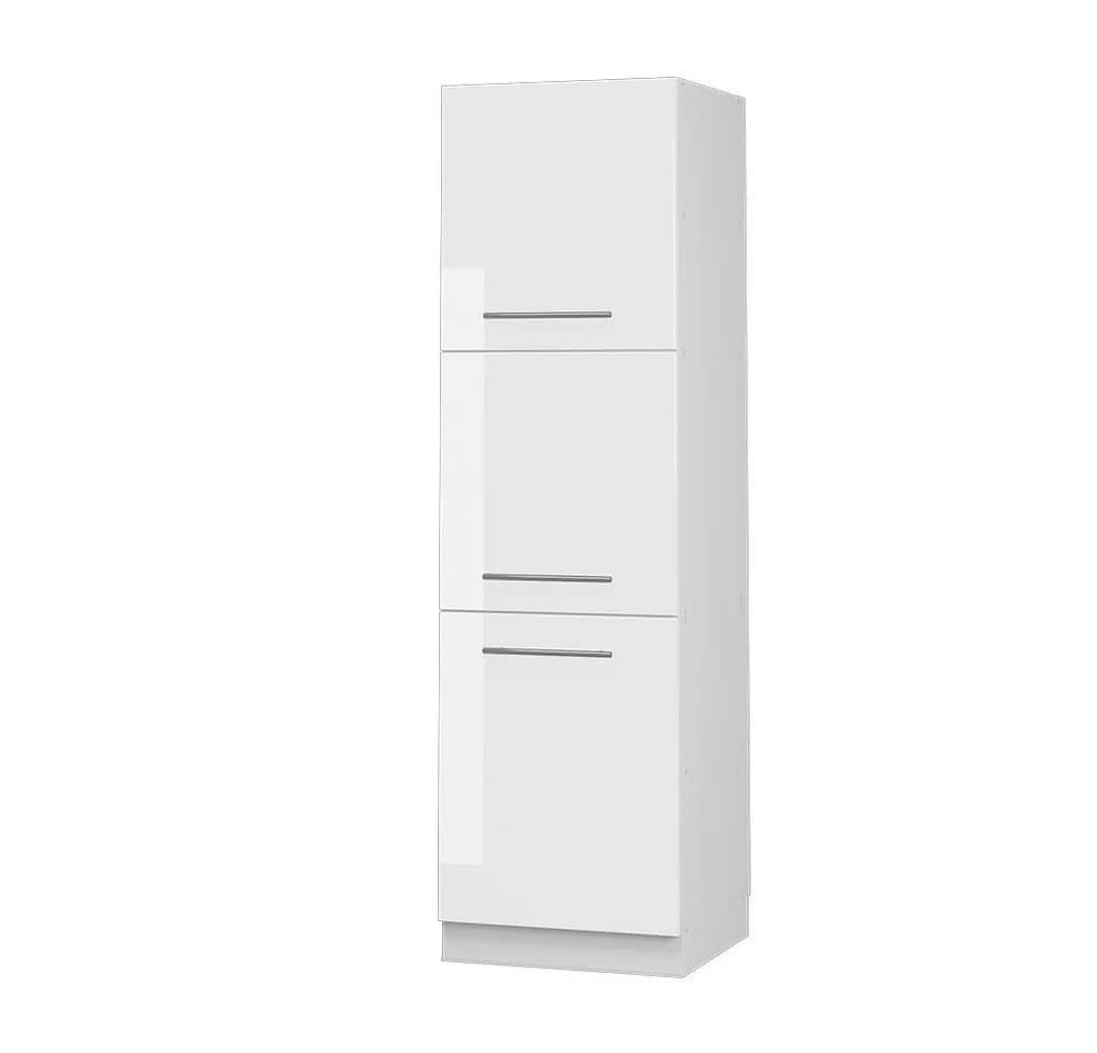 Vicco Herdumbauschrank Fame-Line Weiß Hochglanz 60 cm - Bild 3