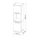 Vicco Herdumbauschrank Fame-Line Anthrazit Eiche 60 cm Bild 2