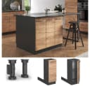 Vicco Unterschrank Fame-Line Goldkraft Eiche/Anthrazit 30 cm Bild 1