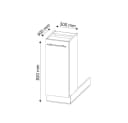 Vicco Unterschrank Fame-Line Goldkraft Eiche/Anthrazit 30 cm Bild 3