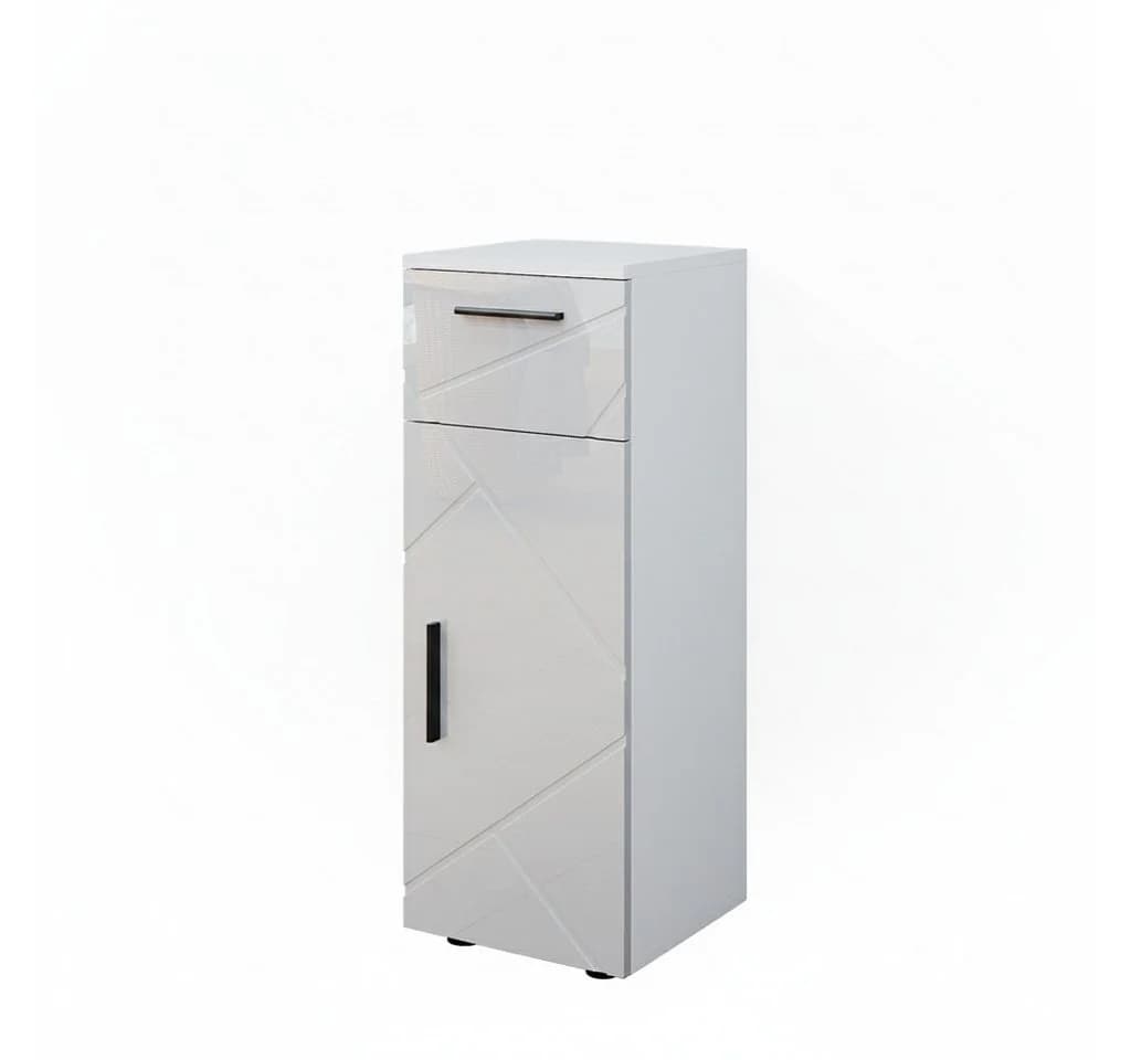 Vicco Midischrank Irma Weiß Hochglanz Modern Badmöbel - Bild 3