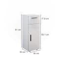 Vicco Midischrank Irma Weiß Hochglanz Modern Badmöbel Bild 4