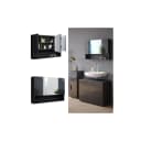 Vicco Badezimmerspiegelschrank Irma Anthrazit Hochglanz 80 cm Bild 1