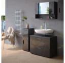 Vicco Midischrank Irma Anthrazit Hochglanz Badezimmer Schrank Bild 5